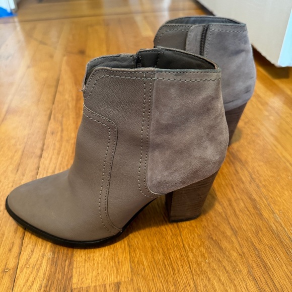 Dune booties - tan suede and leather - Picture 3 of 5